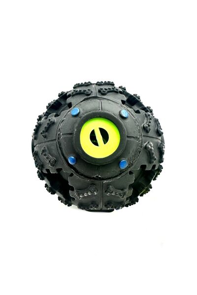 Tasma Market Siyah Sesli Premium Köpek Topu Oyuncağı