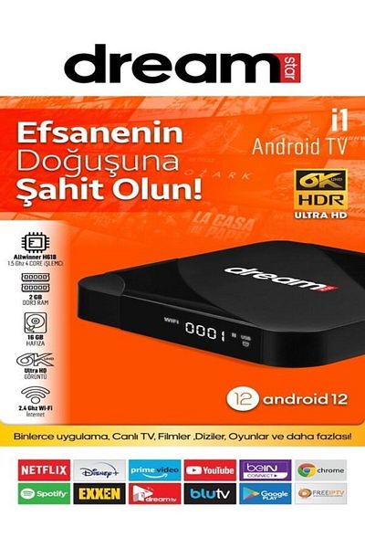Dreamstar i1 6K Android TV Box (android 12)