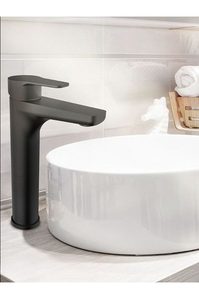 NSK Matte Black Color High Basin Faucet