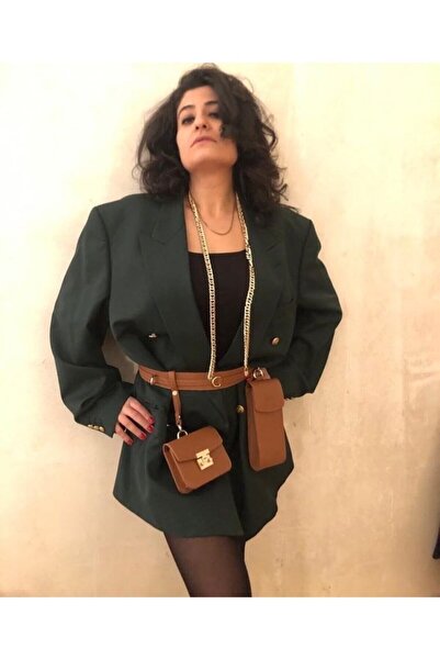 R&F Kadın Açık Kahverengi Omuz Ve Bel Çantası