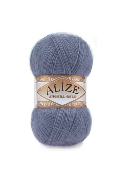 Alize 5 bucăți Angora Gold 203 Demin fire de tricotat manual pentru vestă cardigan fire eșarfă fire de pulover