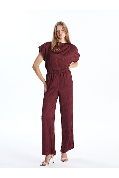 LC Waikiki Lw - Satin Women's Trousers with Elastic Waist