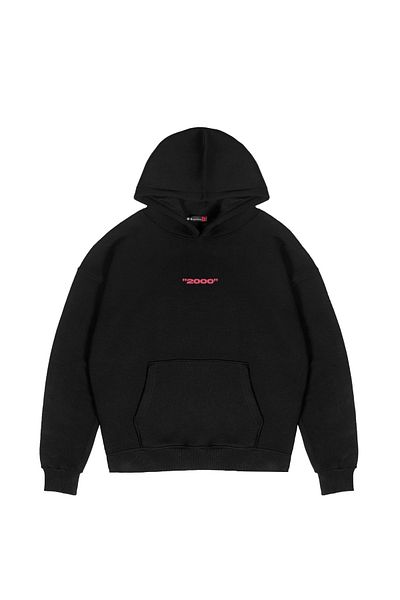 Sekizbiraltı Μαύρο φούτερ με στάμπα Asperitas Oversize Unisex