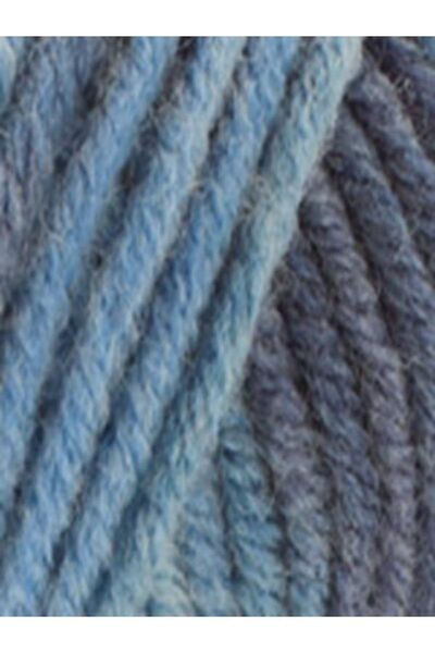 Alize 5 Adet Süperlana Maxi Batik 7785 Kalın El Örgü Ipi Maxi Yelek Hırka Ipi Atkı Bere Kazak Ipliği 7785