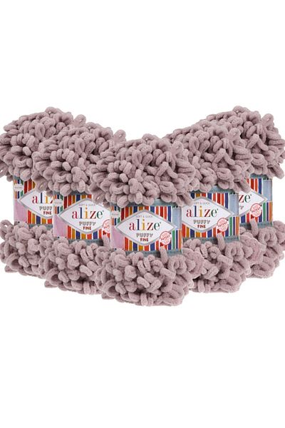 Alize Νήμα Πλεκτομηχανής Χεριού Puffy Fine 5 Συσκευασία 268 100 gr 14,5 m