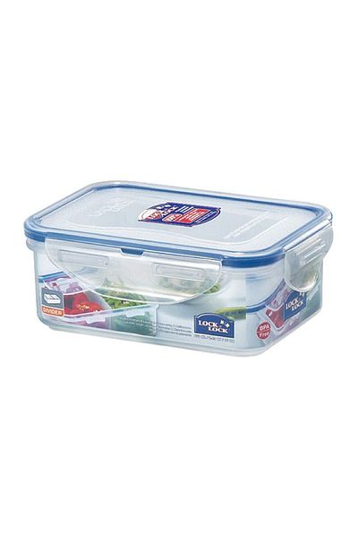 Lock & Lock Durable Plastic Food Container, 460 ml Capacity With Divider