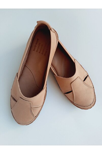 KAPAR Pravi bež pleteni 100% model Koža Baletanke - iznutra i izvana