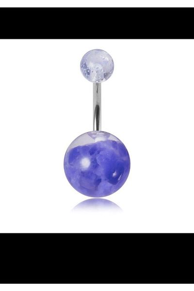 Arescollection Surgical Steel Sky Cloud Navel Piercing