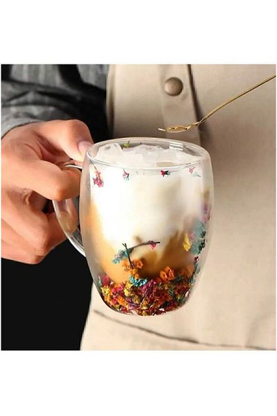 Store نموذج الزهرة - كوب مزدوج الجدار 250 مل