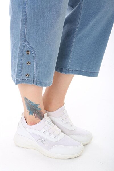 EYLÜL BUTİK Kadın Beli Lastikli Kapri