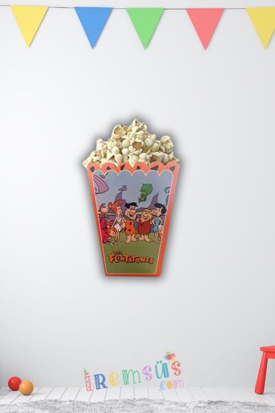 mypartyready Taş Devri Konsept Doğum Günü Partisi Mısır Kutusu Popcorn 8 Li T...