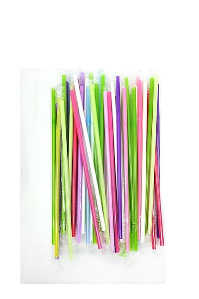 bonapipet Bona Straw Gelatin Colored Bellows Straw 1 Pack 50 Pieces 5 Packs 250 Pieces