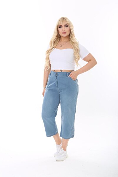 EYLÜL BUTİK Kadın Beli Lastikli Kapri