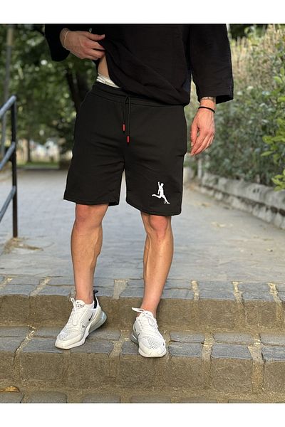 DEEPSENCE Ανδρικό σορτς Slimfit από στάμπα για ανδρικό ύφασμα από βαμβακερό ύφασμα