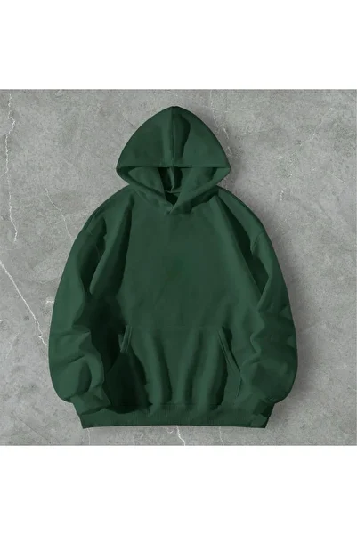 Butik Unisex Oversize Hooded Cotton Sweatshirt - 3 Thread