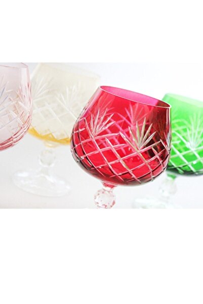 LEONARTE CASA Bohemia Kristal 250ml 6 Renk Kahve Yanı Su Bardağı Lorenzo