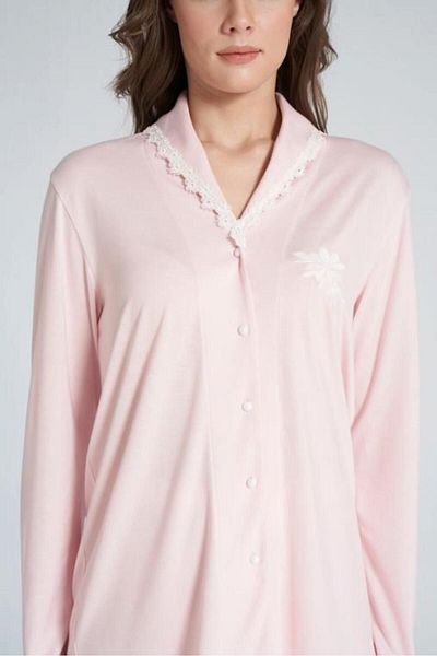 Pijadore Pijadore 1704 - Front Button Long Sleeve Pajamas Set