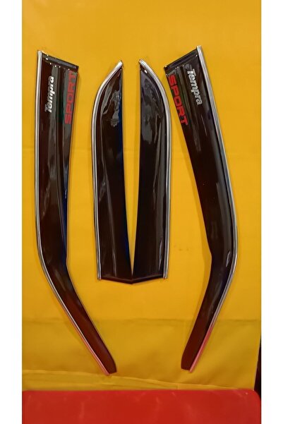 İtibar Tempra Kromlu Ve Yazılı Cam Rüzgarlığı Sadece Bizde Parlak Siyah