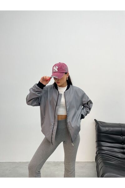 La Querta سترة بومبر كبيرة الحجم للجنسين