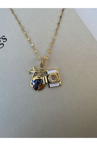 GRİMALDİ Traveler Steel Necklace
