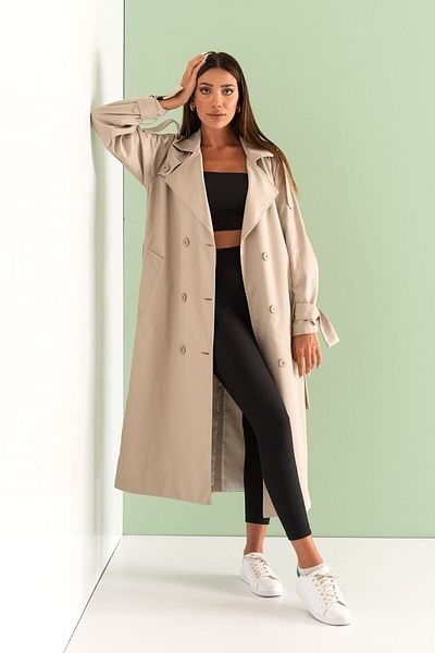 SahraAfra Nidal Trench Coat