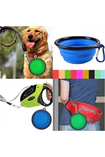 Genel Markalar Cmt Turuncu Renk Katlanabilir Kedi Köpek Mama Su Kabı Gezi Sey...