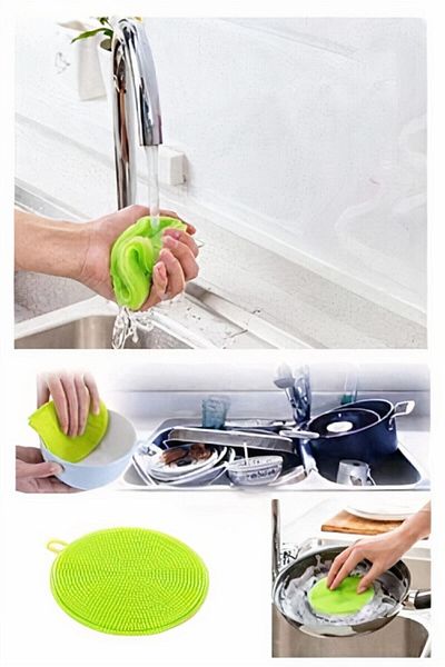 OMAC Silicone Dishwashing Brush Non-Spillable