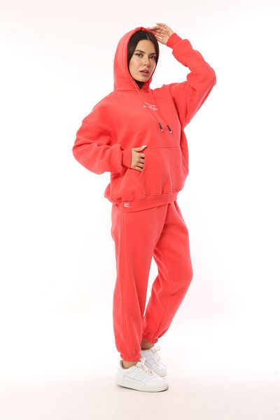 SOCCER Large Size Hooded Tracksuit Set - Elastic Sweatshirt 21712