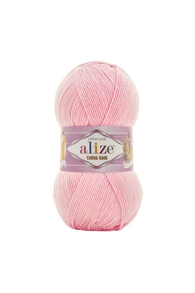 Alize Coton Gold Amigurumi Νήμα Πλεξίματος 100gr Νήμα Πλεξίματος Χειροποίητο Νήμα Πλεξίματος Μπαλαρίνα Ροζ-518-