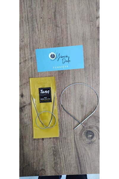 Tunç 40 Cm Çelik Telli Misinalı Şiş 2,5 Numara 40 Cm (iki Şiş Arası Ölçü 40cm)