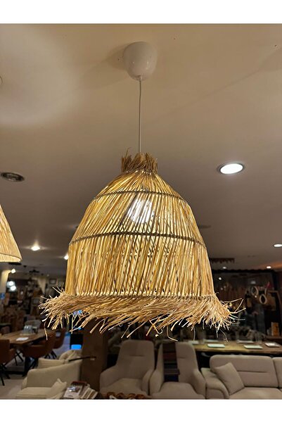 YLMZ Bohem Doğal rafya avize