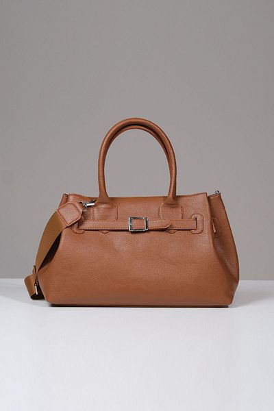 Çantacımstore Tan Kosta Leather Women's Shopper Bag