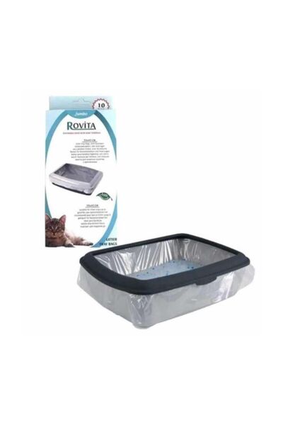 Genel Markalar Rovita Dayanıklı Kedi Kum Kabı Torbası 10'lu 55x43 Cm