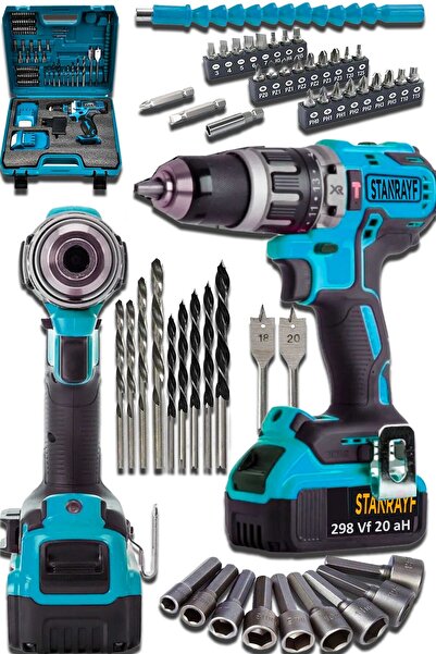 stanrayf Alman 348Vf 25AH Çelik Mandren Çelik Şanzıman Bakır Sargı Çift Akülü...