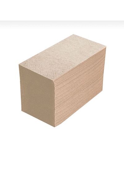 Kraft 33x33 Cm Waiter Folded Kraft Napkin - Pack of 100