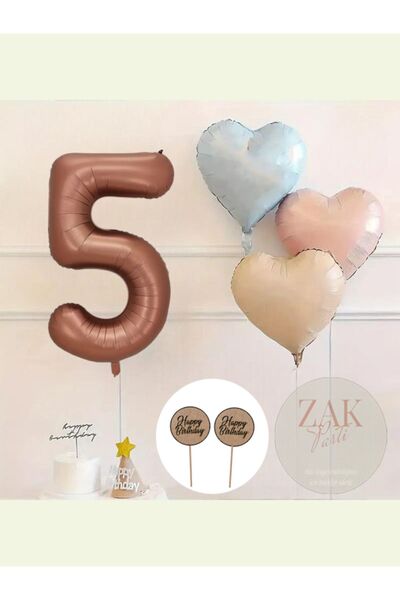 ZEAP مجموعة بالونات عيد الميلاد بالون قهوة رقم القهوة بالون ريترو أزرق وردي م...