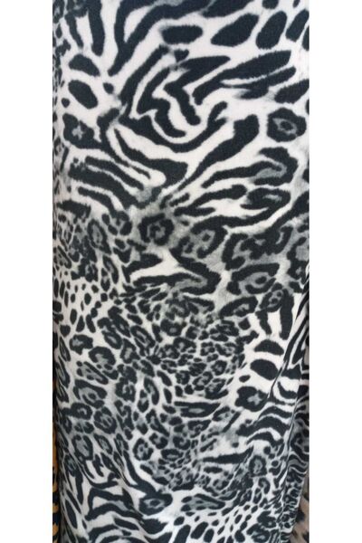 LinaByUgurr Zebra Universal Kaliteli Tüylenmez Metrelik Kalın Polar Kumaş En ...