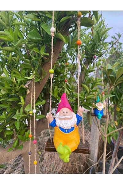 sybr seri001  Decorative Rocking Dwarf Garden Balcony Ornament (9x13 Cm)