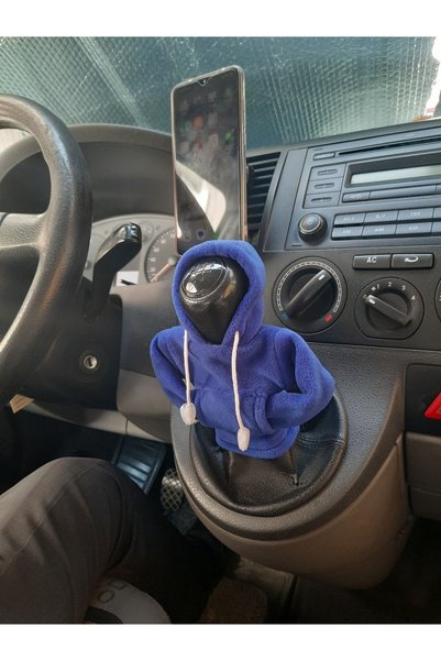 MİRMERRY Sax Blue Gear Shift Knob Ornament Hoodie Hooded Car Gear Shift Fleece Vehicle Gear Shift Sweatshirt Hooded Gear Shift