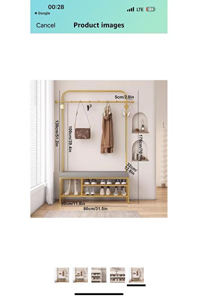 larissa design Ayakkabılık Portmanto