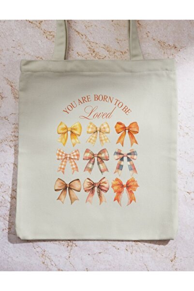 redame Autumn V Series - High Waist Y2K Tote Bag, Bows You Are Born to Be Loved