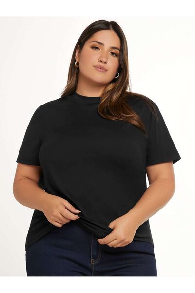 EYAX MODA تي شيرت مقاس كبير مريح