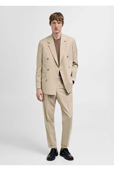 MANGO Man Suit Trousers with Regular Cut