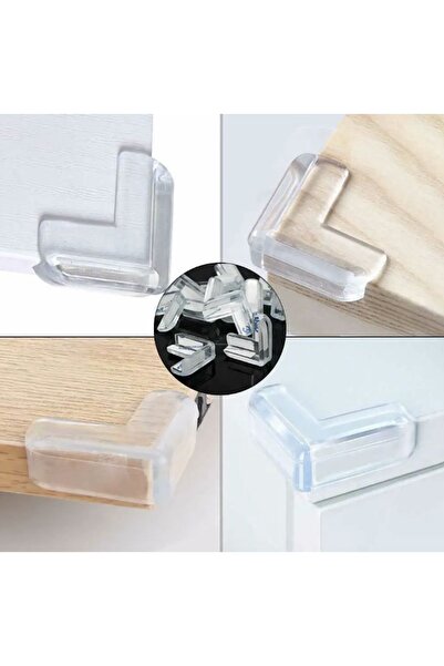 Kenpool Silikon Çocuk Masa Cam Çarpışma Mobilya Mutfak Tezgahı Sehpa Köşe Ken...