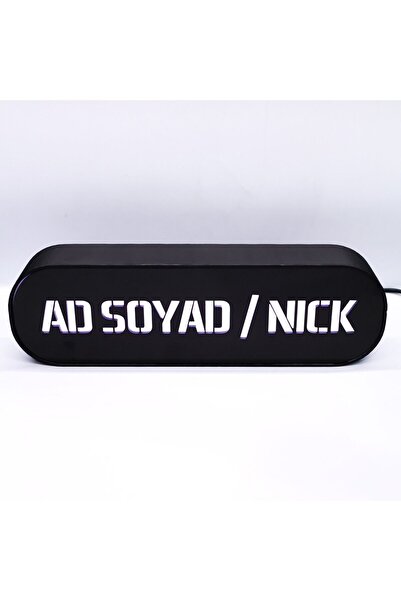 katasarım Kişiye Özel İsimli Kişiselleştirilebilir Masa / Gece Lambası Dekora...