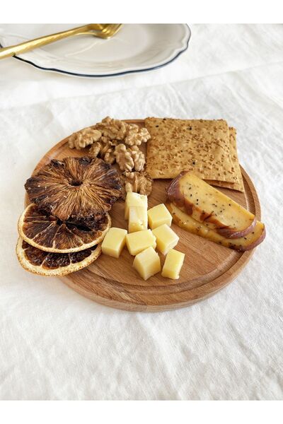 NOBLERAVEN DESIGN Ahşap Kahve Sunum, Ahşap Sunum Tahtası, Ahşap Servis Tabağı, Ahşap Peynir Tabağı, Kayın Ağacı, Mini