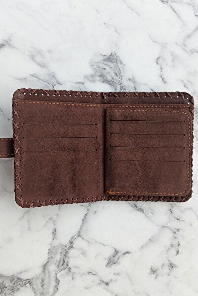 Fildişi Aksesuar Mustard Colored Vegan Leather - Women's Wallet with Heart and Cat Image