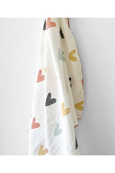 COOLMINIES Muslin Newborn Baby Blanket - 100% Cotton, 80*90 cm, Multi-Purpose Blanket