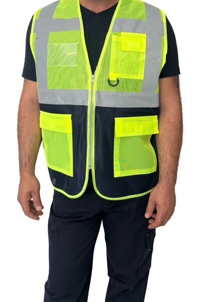 Online سترة تحذير المهندس مع جيوب