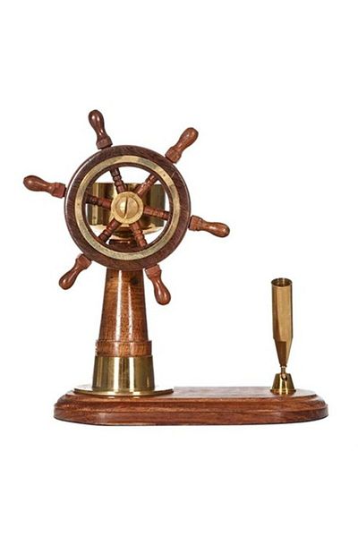 Vitale Patna Compass Rudder Pen Holder 12x15 Cm Ak.du0022